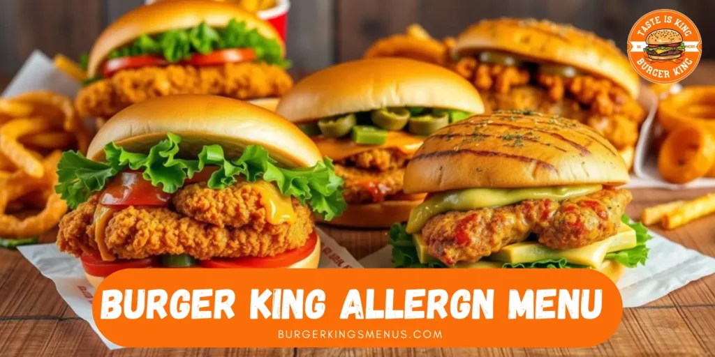 Burger King Allergen Menu