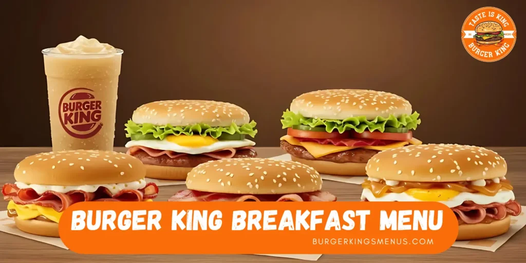 Burger King Breakfast Menu